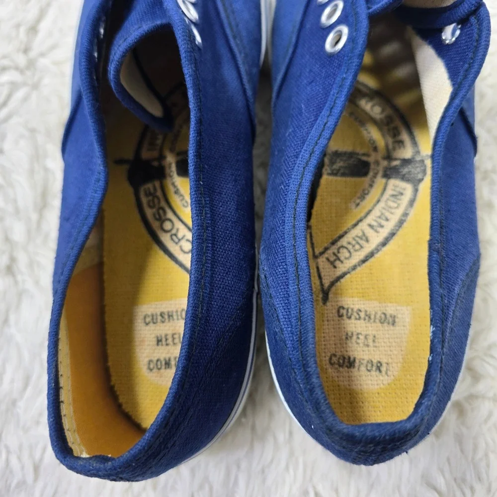 Vintage‎ 60's LaCrosse Masters Sneakers Womens 6.5 Navy Blue Made in USA Canvas